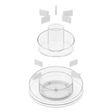 Umbra Cascada Kosmetik und Makeup Organizer mit integriertem Behälter 2-stufig und 36 Grad drehbar
