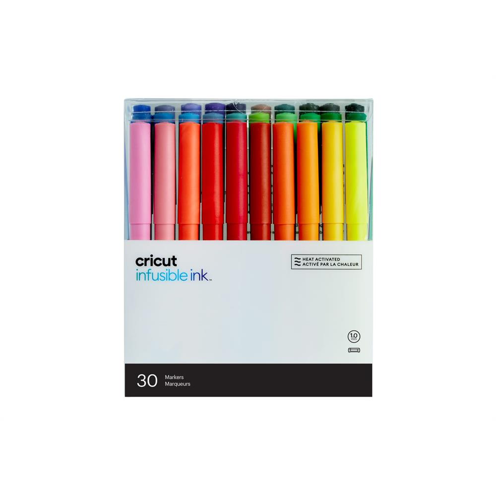 Cricut Infusible Ink Marker 1.0 Ultimate 30 Stück Stifte medium Spitze bunt gestalten malen zeichnen