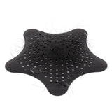 Umbra Starfish Abfluss Haarfänger mit Saugnäpfen, Silikon Abflusssieb, in Schwarz