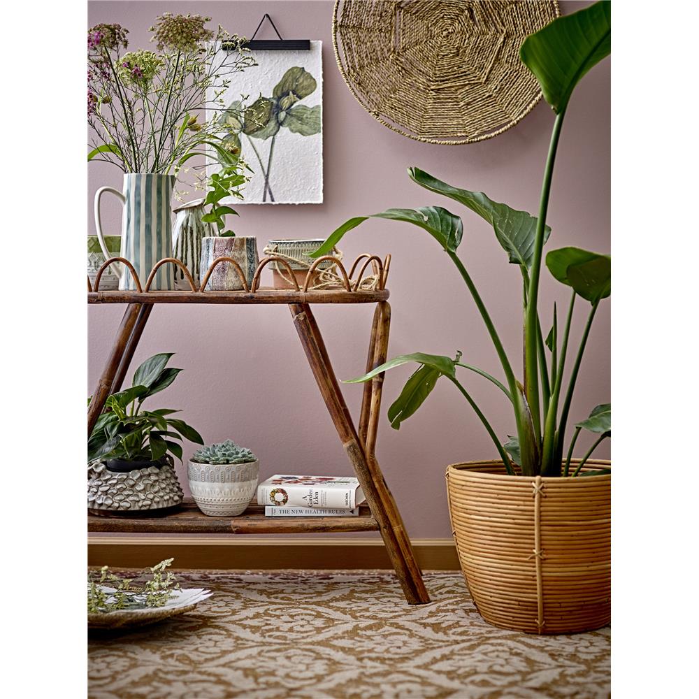 Bloomingville Basel Blumentopf aus Steingut, mit grauer Glasur, dänisches Design