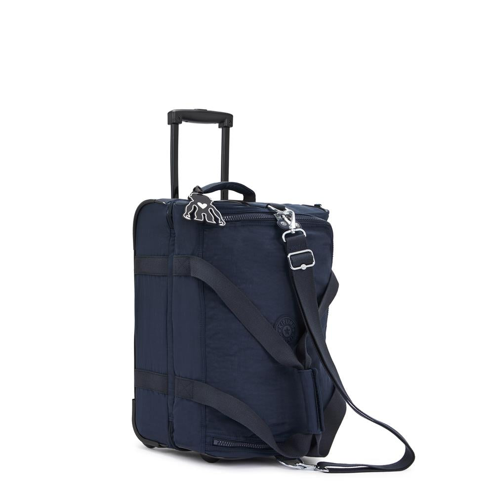 Kipling TEAGAN US, Kleine Reisetasche, Blue Bleu 2 (blau), 39L, Handgepäck, 2-Rollen