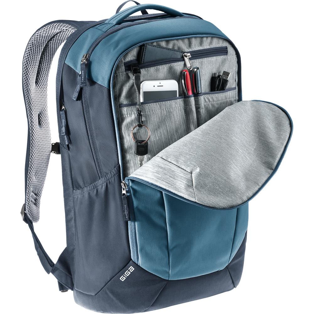 deuter Giga, Lifestyle-Rucksack, atlantic-ink (blau), 28L, mit Flaschenhalter und Laptopfach