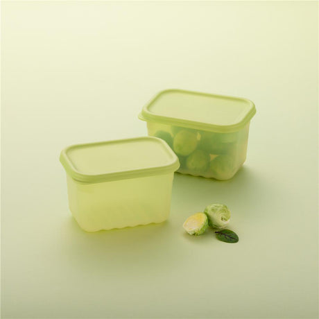 LocknLock Fresh Block Frischhaltedosen 640 ml 2er Set - Vorratsdose für Obst & Gemüse