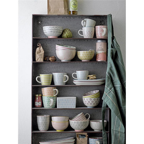Bloomingville Cécile Schüsseln, 4er Set, Bunt, 600ml, Steingut, dänisches Design