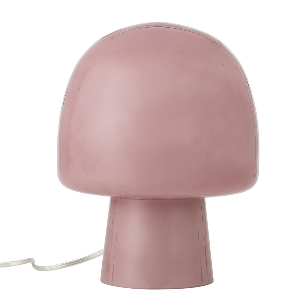 Bloomingville Paddy Tischlampe Rosa Glas 26,5 cm