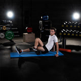 HMS Premium MFK03 Fitnessmatte 180x60 cm 15 mm Blau/Schwarz