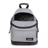 Eastpak WYOMING, Rucksack, Sunday Grey (grau), 24L, mit Leder-Unterseite