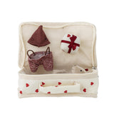 Bloomingville MINI Lara Puppe Bunt Baumwolle Spielpuppe mit Zubehör 6er Set