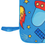 NILS Mikrofaser Kinderhandtuch 160x80 cm Space - leichtes Handtuch für Camping, Strand & Schule