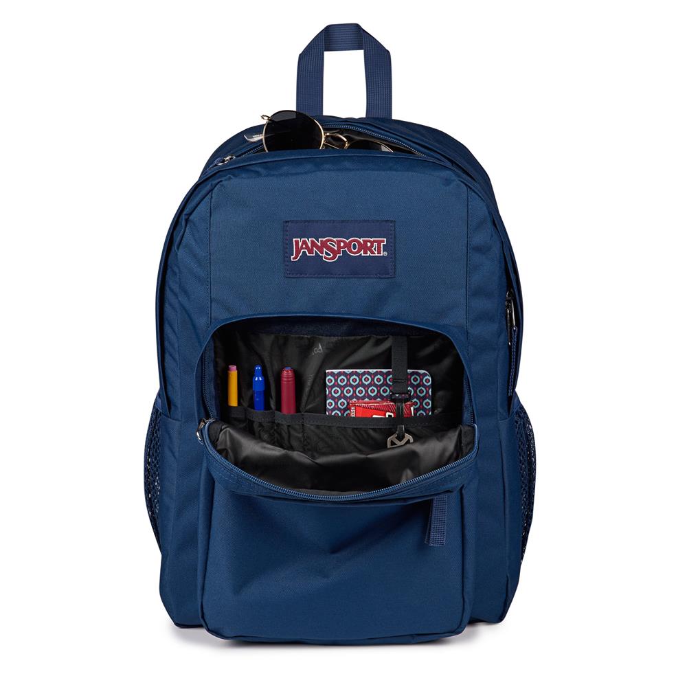 JanSport Big Day Pack Rucksack in Navy – großer Schul‑ & Laptoprucksack mit 34 L Volumen