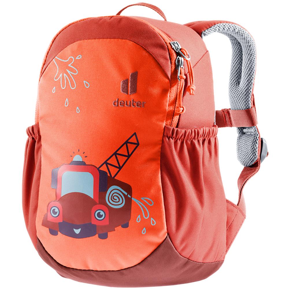 Deuter Pico, Kinderrucksack, Feuerwehr (rot), Kindergartenrucksack für Kinder ab 2 Jahre