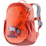 Deuter Pico, Kinderrucksack, Feuerwehr (rot), Kindergartenrucksack für Kinder ab 2 Jahre