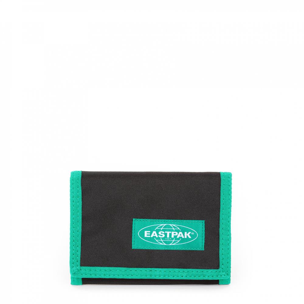 Eastpak CREW SINGLE, Geldbörse, Kontrast Stripe Black (schwarz), Dreifach faltbares Portemonnaie