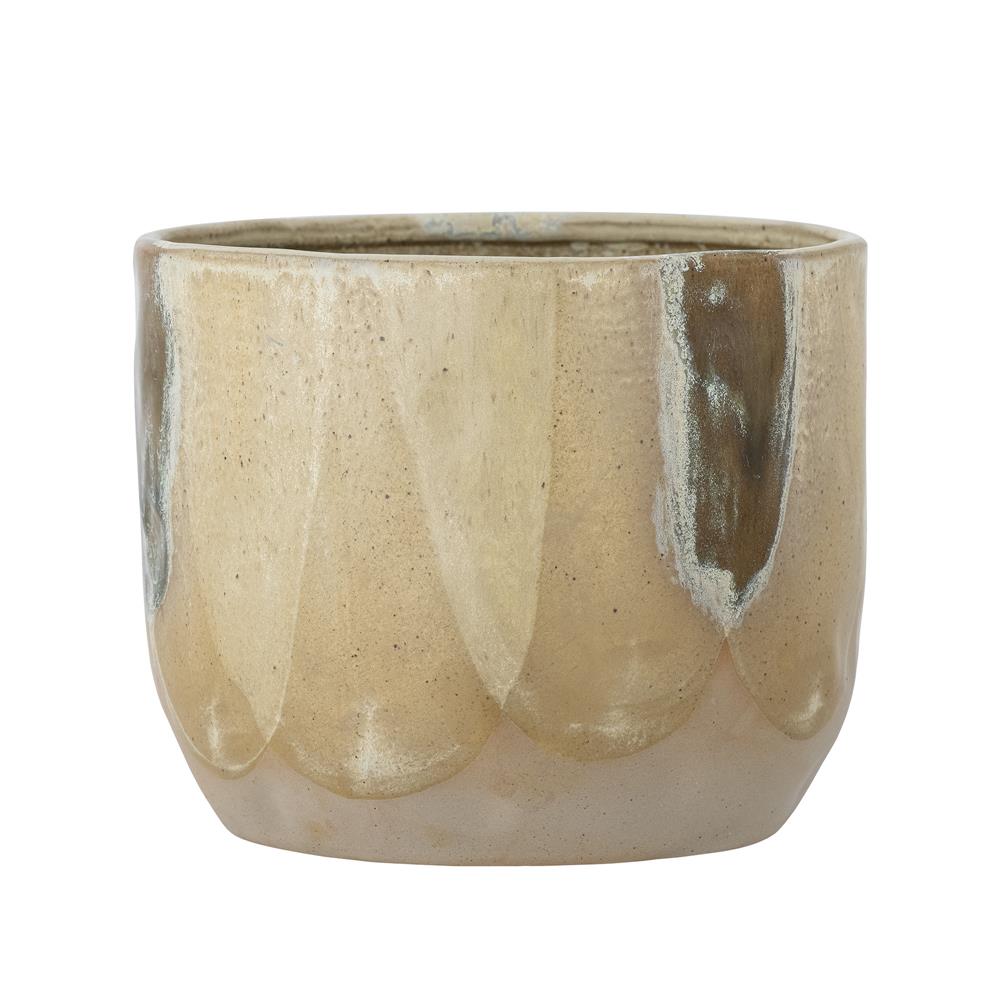 Bloomingville May Blumentopf, Braun, Steingut D18,5xH15 cm