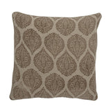 Bloomingville Cergy Kissen Braun 50x50 cm – Baumwolle/Leinen, gemustert & gemütlich