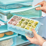 LocknLock Freezer Fit - Vorratsdose 1,65 L mit 18er Eiswürfelportionierer - Frischhaltedose, Gefriergeeignet