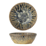 Bloomingville Milani Schale, 300 ml – Handgefertigte Steingutschale in Blau mit perlmuttartiger Glasur