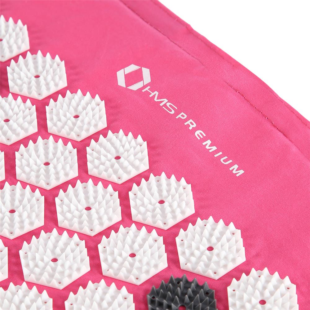 Akupressurmatte mit Kissen Rosa/Weiß 11088 Druckpunkte | HMS Premium AKM01