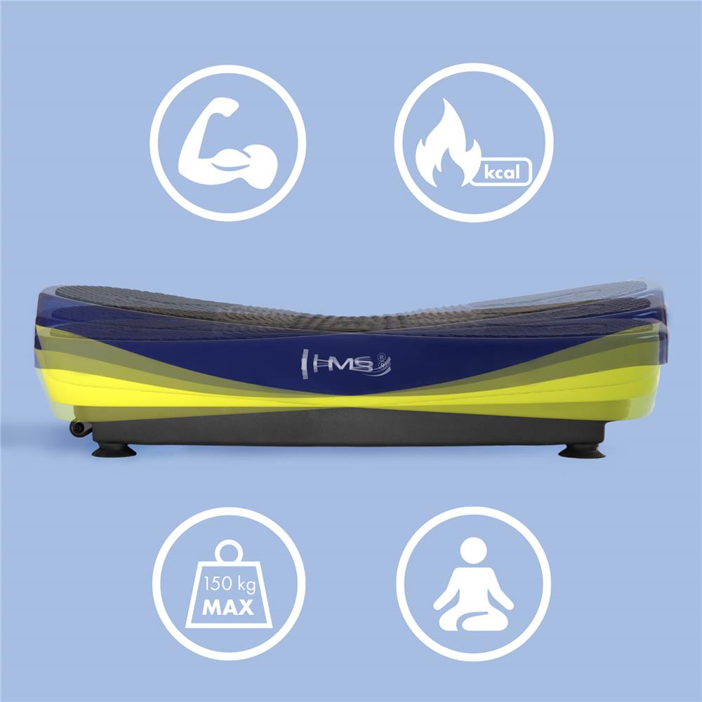 Vibrationsplatte mit 3D-Matte, Bluetooth und Lautsprecher | HMS SVP11