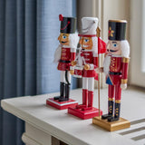 Bloomingville Darren Deko Rot Kiefer 3er Set Nussknacker Weihnachtsfiguren