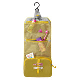 deuter Wash Bag Kids turmeric Kulturbeutel in Gelb mit Bären-Motiv und Aufhängehaken