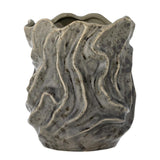 Bloomingville Soumia Deko-Vase, Grau, Steingut D16,5xH19 cm