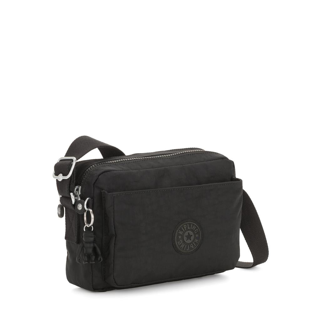 Kipling ABANU Medium Umhängetasche Black Noir 4 Liter Schulterriemen