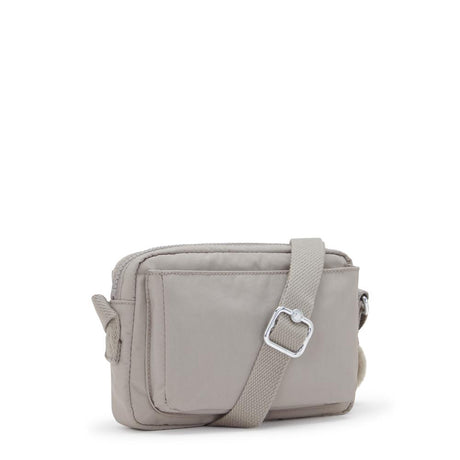 Kipling ABANU S, Kleine Umhängetasche, Grey Gris (grau), Schultertasche mit verstellbarem Schultergurt