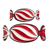 Bloomingville Sweetie Servierplatte Rot Glas 2er Set Bonbon Servierplatten