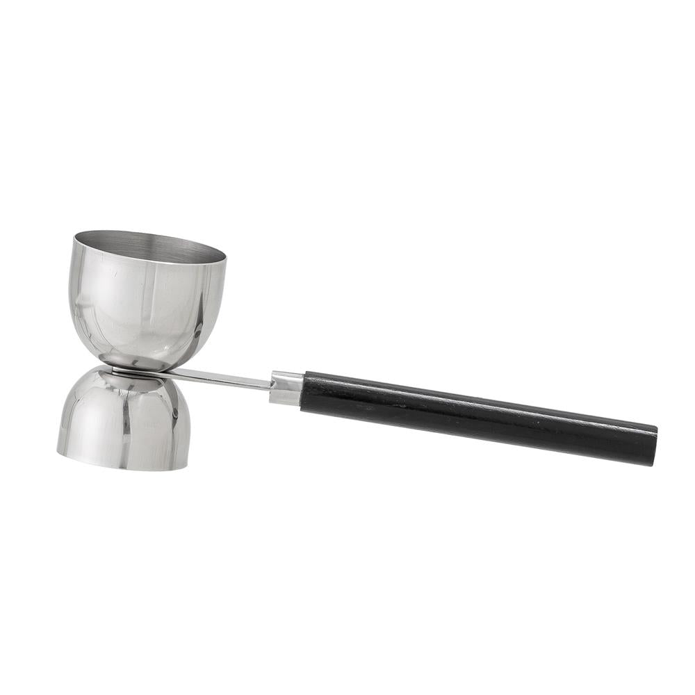 Bloomingville Cocktail Jigger silber Edelstahl Holz Barmaß Messbecher elegantes Barzubehör