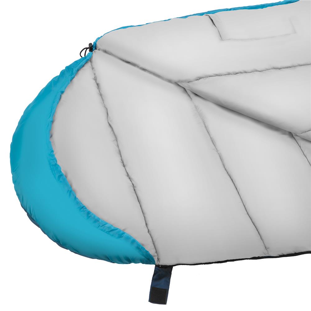 NILS CAMP Schlafsack Grau-Blau - Mumienschlafsack für Camping, Trekking & Outdoor