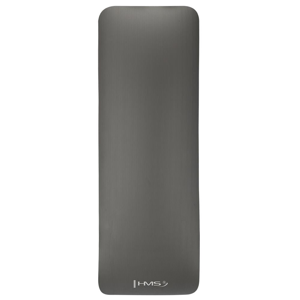 Yogamatte 183 x 61 x 1,5 cm Fitnessmatte Grau Gymnastikmatte rutschfest | HMS YM04