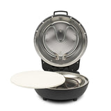 G3Ferrari Pizzaofen Pummarola bis 420 °C Temperaturanzeige und Wendestein Pizzamaker 1200W schwarz