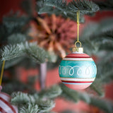 Bloomingville Kota Weihnachtskugel, Bunt, Glas 7 cm Weihnachtsbaumkugel