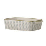 Bloomingville Maple Ofenform, Blau, 20,5x12,5cm, Steingut, dänisches Design