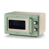 Ariete Vintage Mikrowelle, Grün, 20L Mikrowellenofen im Retro-Design, 800W, 5 Stufen