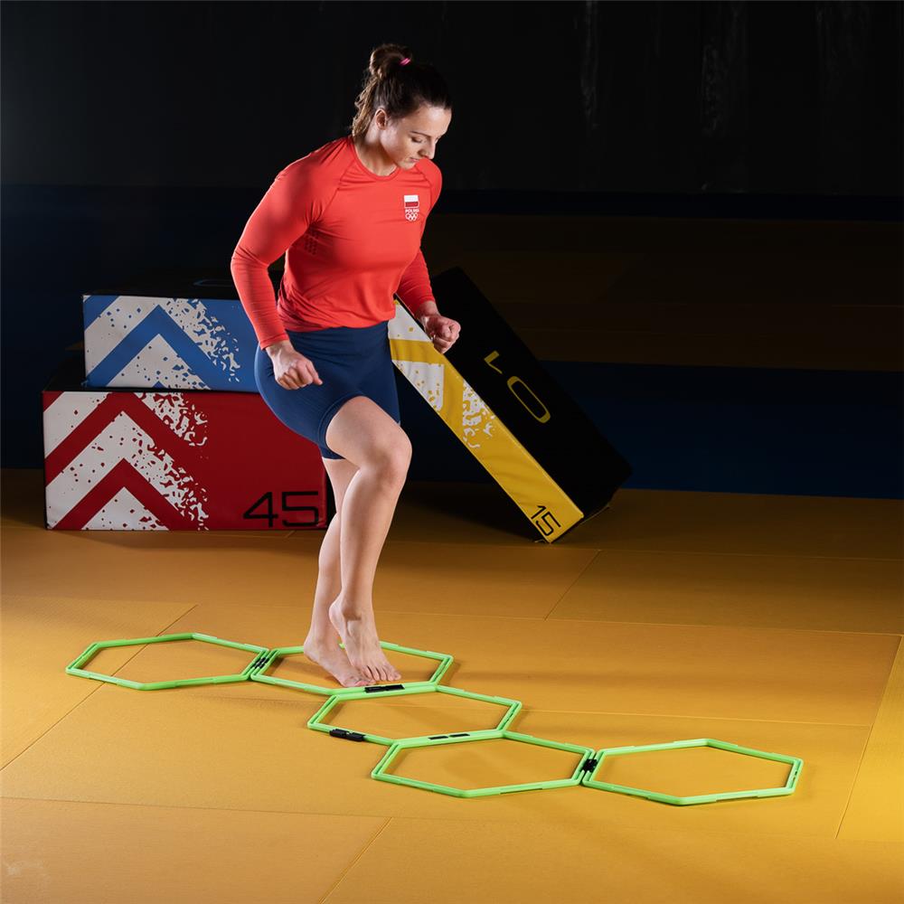 Koordinationsringe Set 6er Hexagon Agility Ringe | HMS SKR06