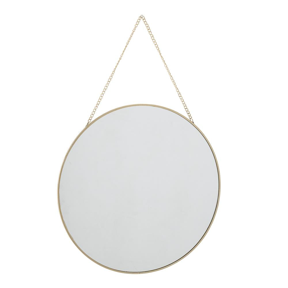 Bloomingville Sibal Spiegel Gold Glas 38 cm Hängespiegel Dekospiegel