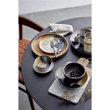 Bloomingville Jules Teller, Braun/Blau, 22cm, Steingut, dänisches Design