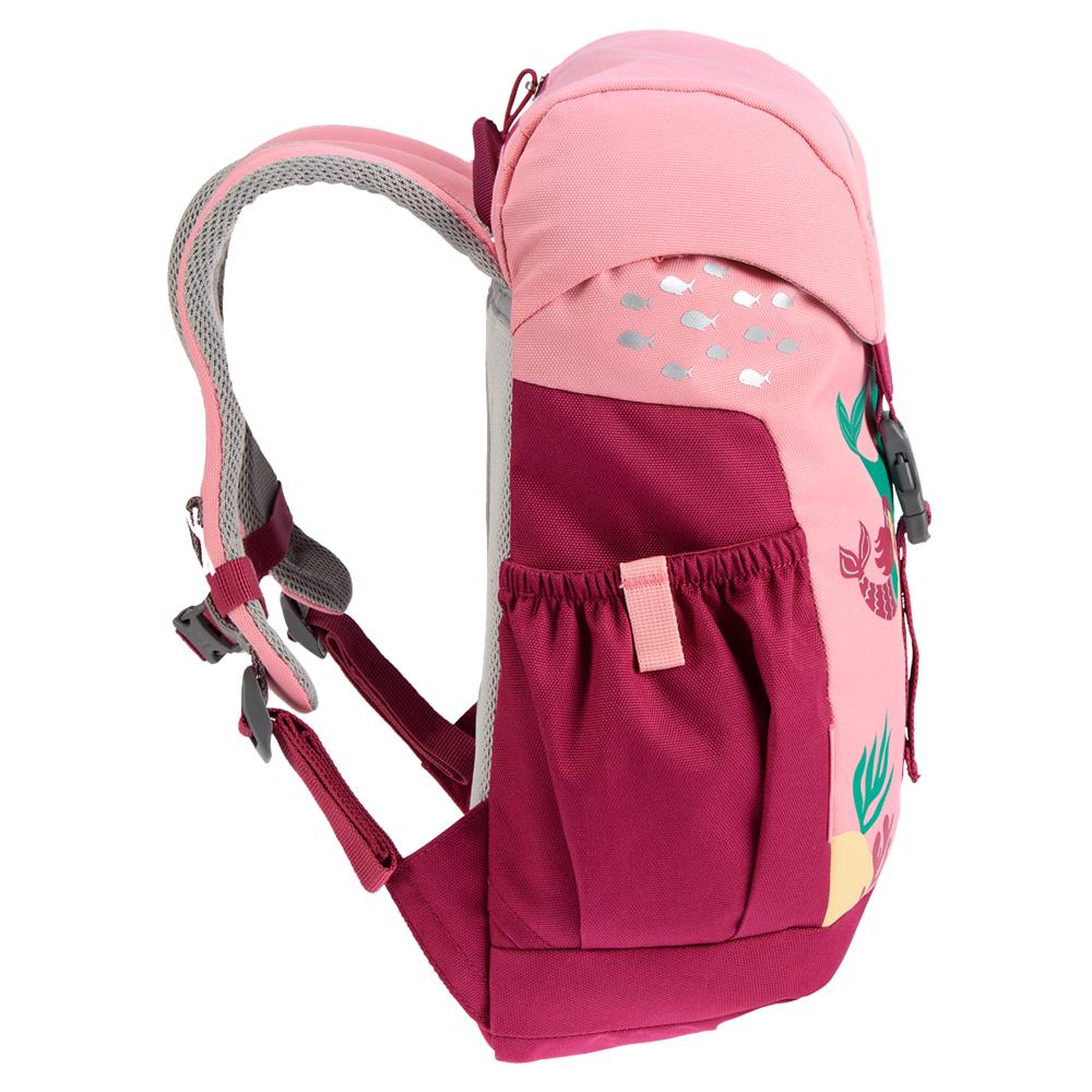 deuter Schmusebär, Kinderrucksack, Meerjungfrau mit Delfin (pink), Kindergartenrucksack