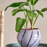 Bloomingville Iman Blumentopf Rose Ø21 cm – Steingut, handbemalt & zeitlos