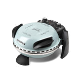 G3Ferrari elektrischer Pizzaofen Delizia Pizzamaker 1200 W für Pizza Ø 31cm cool blue Pizzamaker mit feuerfestem Naturstein blau Limitierte Edition