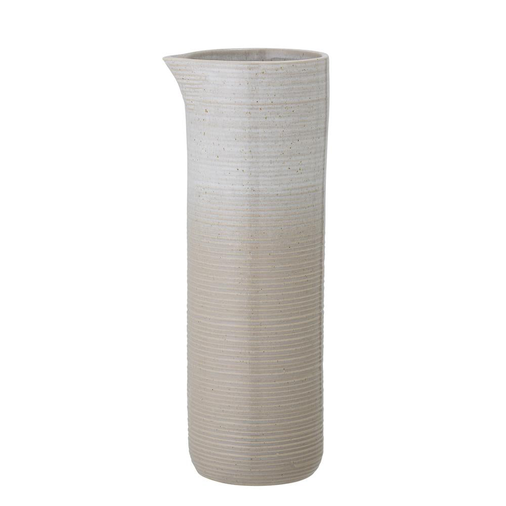 Bloomingville Taupe Krug in Grau 1,1L aus Steingut im dänischen Design