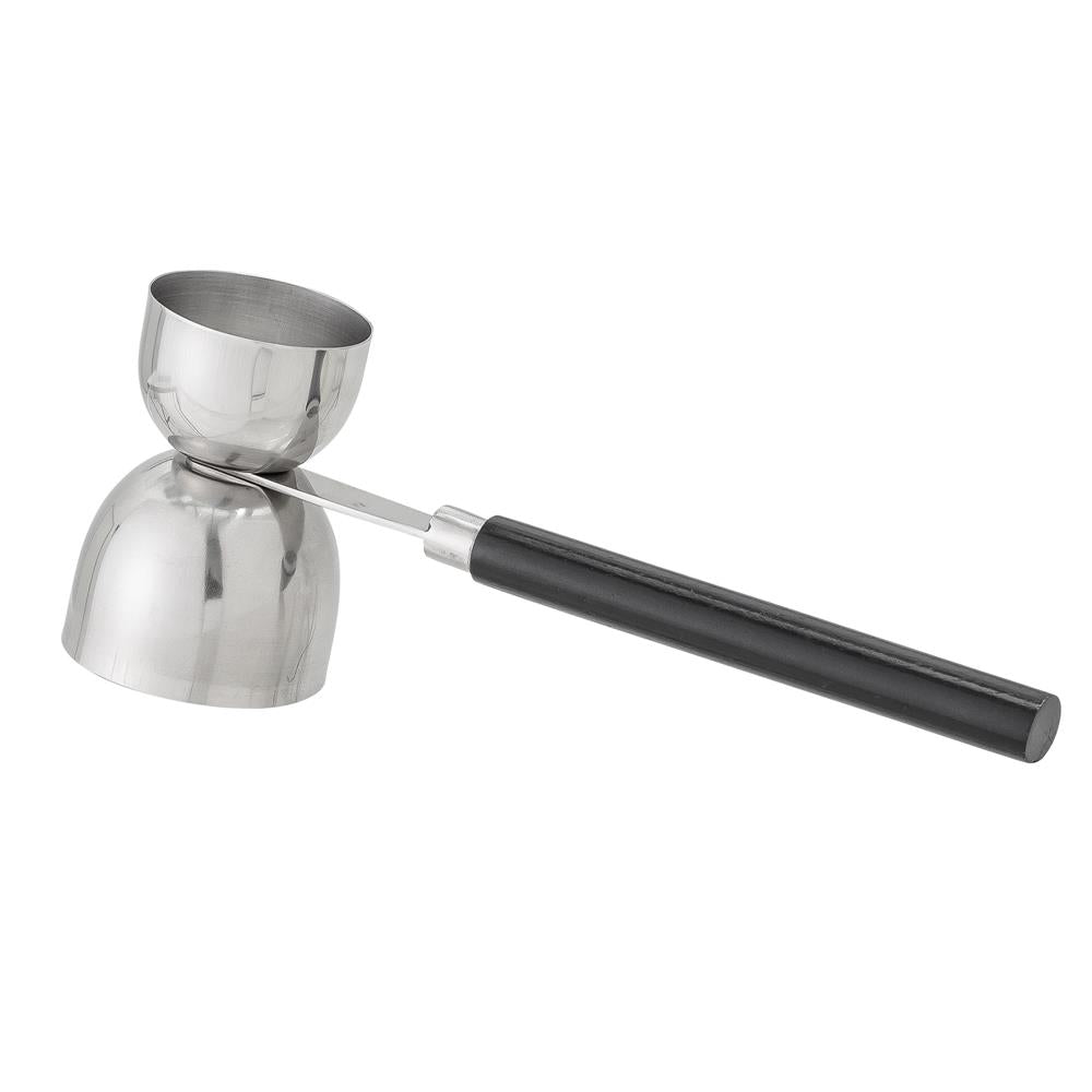Bloomingville Cocktail Jigger silber Edelstahl Holz Barmaß Messbecher elegantes Barzubehör