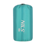 NILS CAMP Schlafsack Größe M Grün-Grau - leichter Sommerschlafsack für Camping, Reisen & Outdoor