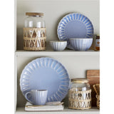 Bloomingville Latina Becher, Blau, Steingut, 220 ml, Tasse, dänisches Design