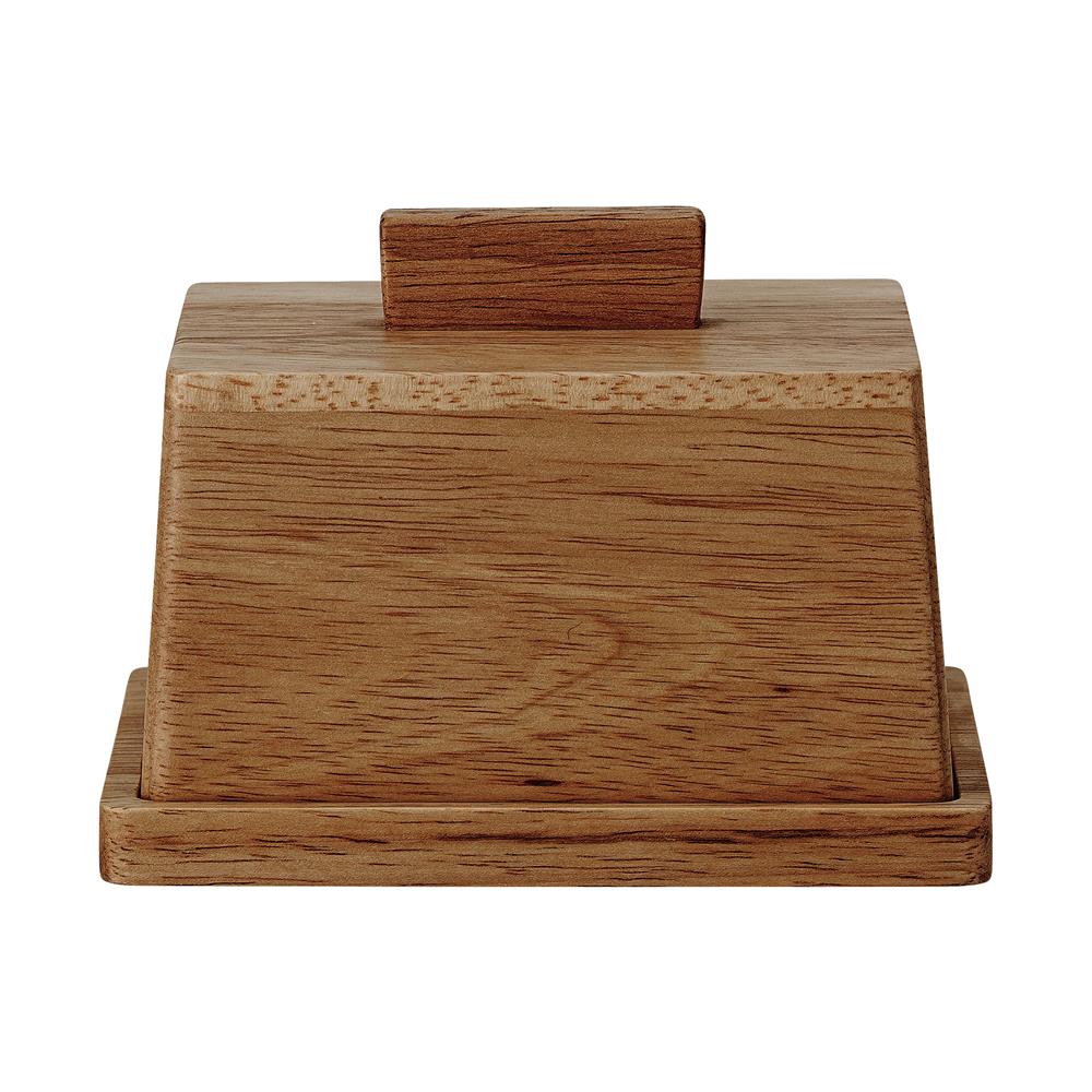 Bloomingville Basil Butterdose Braun Akazienholz Butterkästchen Butterbox dänisches Design