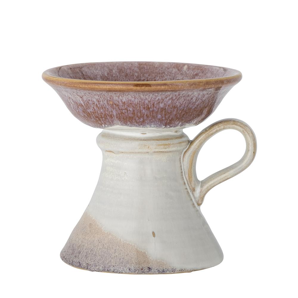 Bloomingville Soreyah Kerzenhalter, Rose, Steingut D15,5xH14 cm
