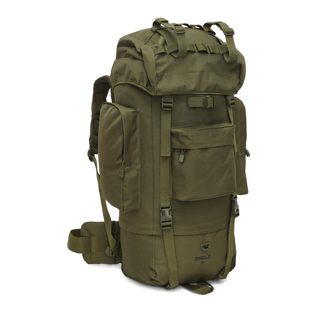 NILS CAMP Militärrucksack Eagle 70L Grün - Trekking Rucksack Outdoor Camping Survival
