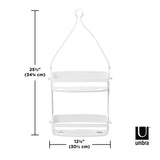 Umbra Flex Duschablage, Duschregal ohne Bohren, Duschcaddy, Duschdiener, in Weiß